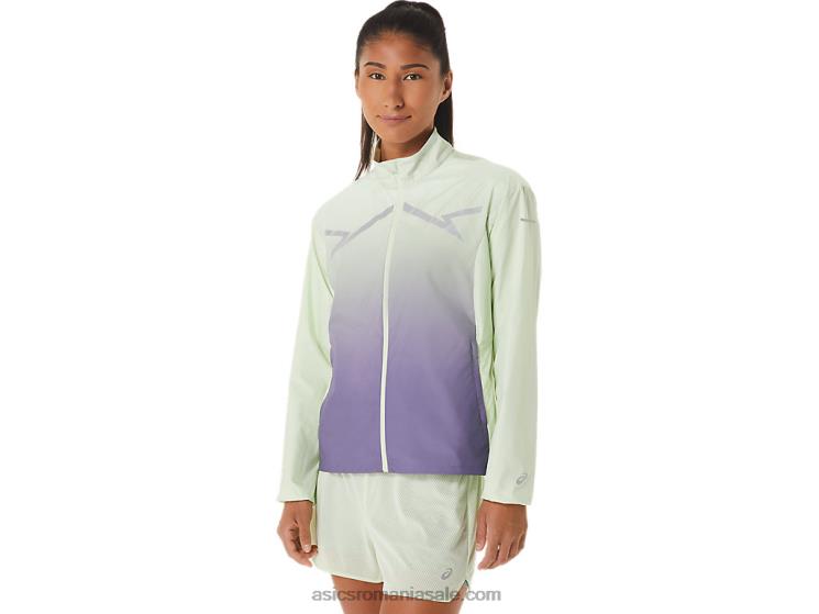 Asics verde șoaptă/violet praf jachetă de damă lite-show ZF4642334