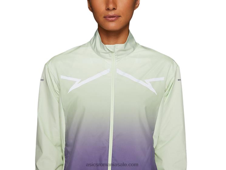 Asics verde șoaptă/violet praf jachetă de damă lite-show ZF4642334