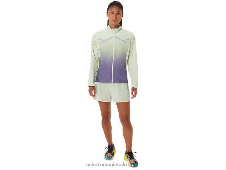 Asics verde șoaptă/violet praf jachetă de damă lite-show ZF4642334