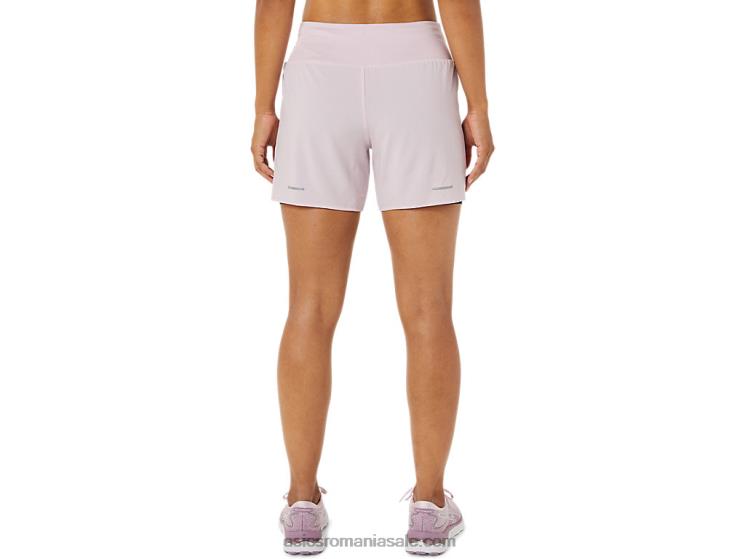 Asics abia roz/negru de performanță drum feminin 2-n-1 5.5in scurt ZF4643487