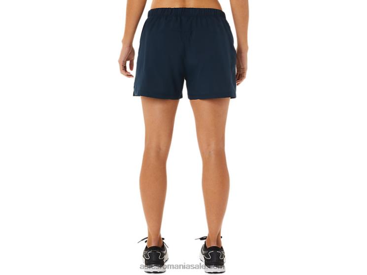 Asics albastru francez/abia trandafir gata de damă 3 în scurt ZF4643339