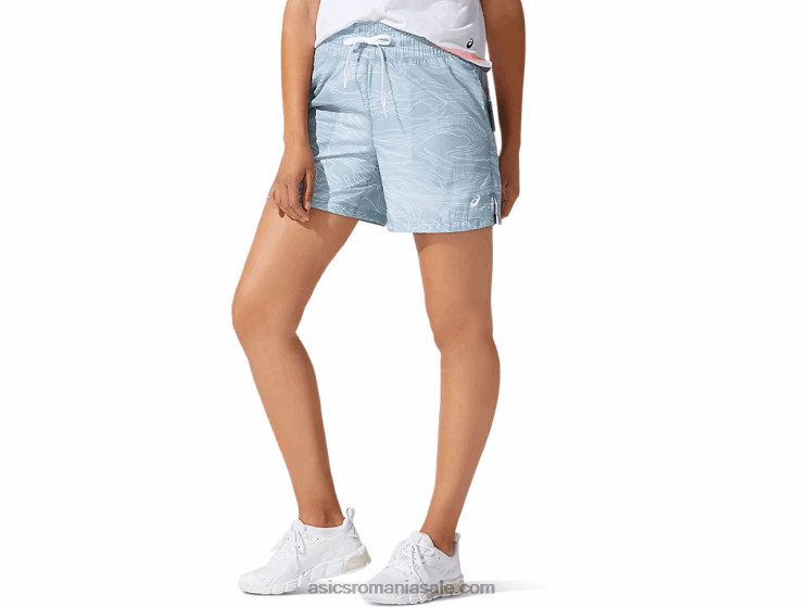 Asics albastru fum pantalon scurt de damă țesut aerisit ZF4644071