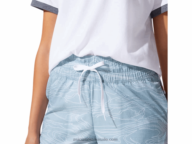 Asics albastru fum pantalon scurt de damă țesut aerisit ZF4644071