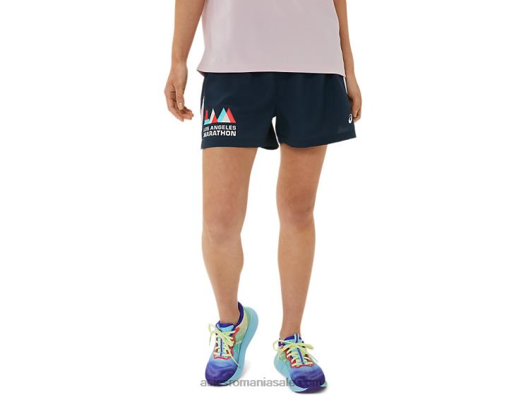 Asics albastru inchis gata de damă 3in scurt lam ZF4643314