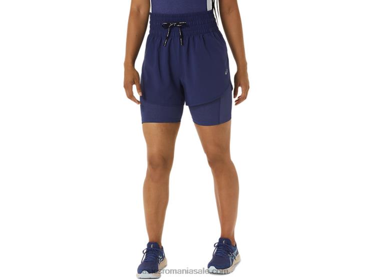 Asics albastru indigo nagino pentru femei 4in run short ZF4642248