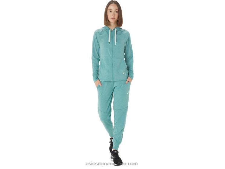 Asics colorant spațial de salvie jogger tehnic pentru femei ZF4643394