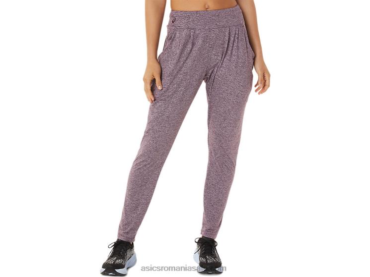 Asics deep mars heather pantalon de damă din tricot elastic elastic ZF4642935