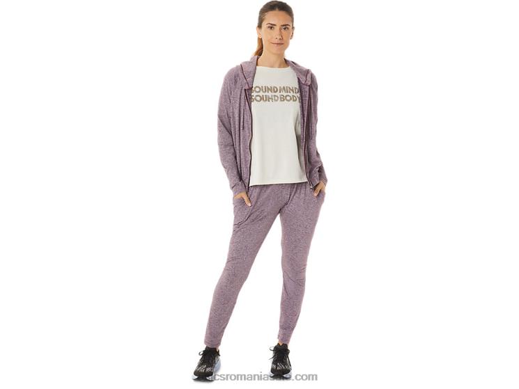 Asics deep mars heather pantalon de damă din tricot elastic elastic ZF4642935