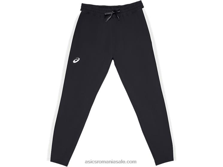 Asics echipă neagră/echipă albă pantaloni de sport țesut pentru femei ZF4644170