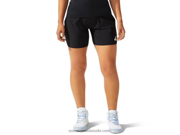 Asics echipa neagra pantaloni scurți de lupte din 2 piese pentru femei ZF4643791