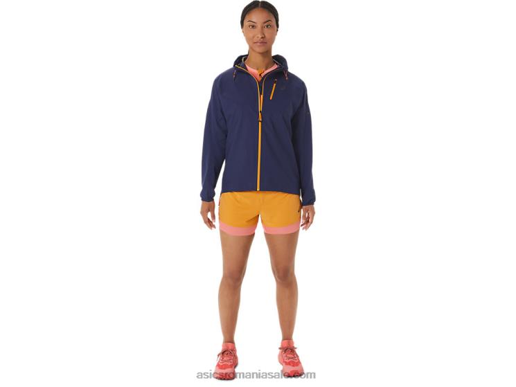 Asics furtuna de nisip/papaya fujitrail 2-n-1 scurt pentru femei ZF4642537