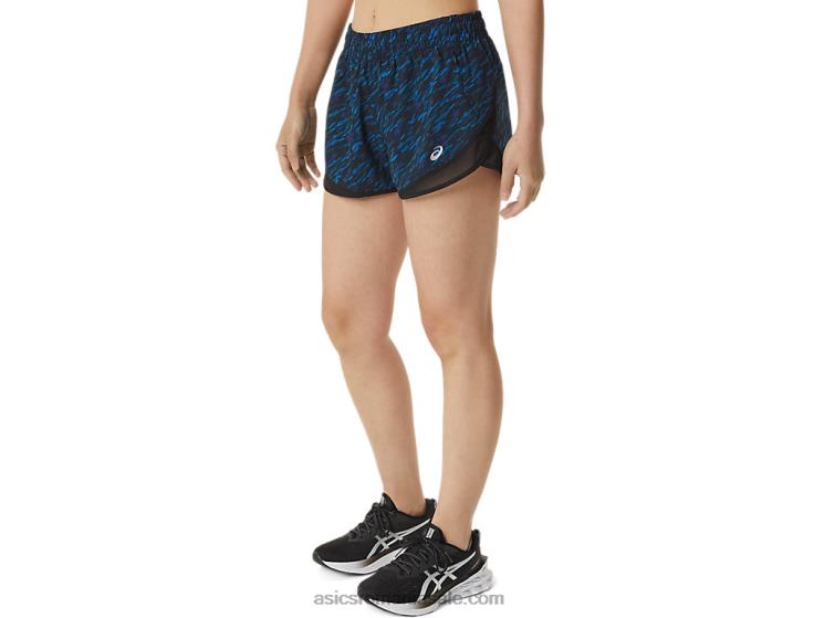 Asics imprimeu umbra de noapte/lake drive damă pr lyte 2.5in run short ZF4643303