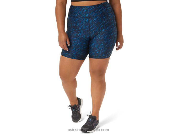 Asics imprimeu umbra de noapte/lake drive damă pr lyte 5in run short cu buzunare ZF4643299