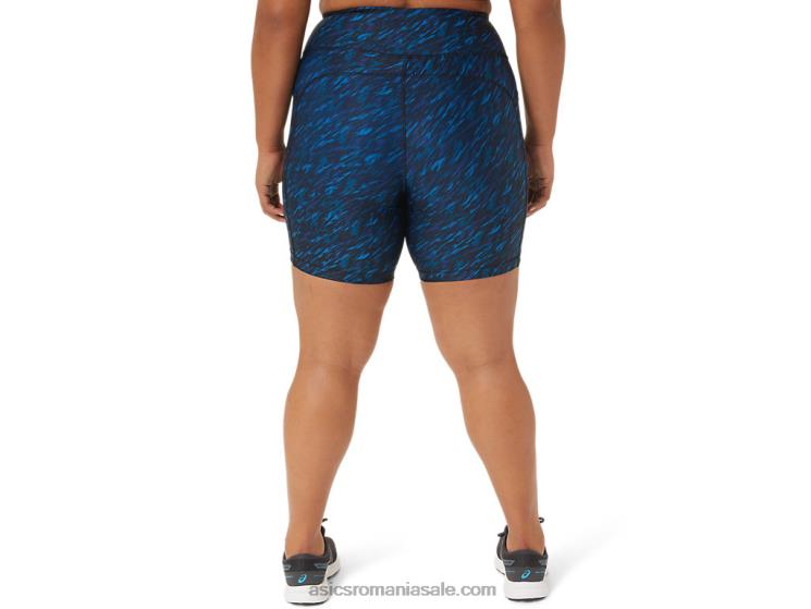 Asics imprimeu umbra de noapte/lake drive damă pr lyte 5in run short cu buzunare ZF4643299
