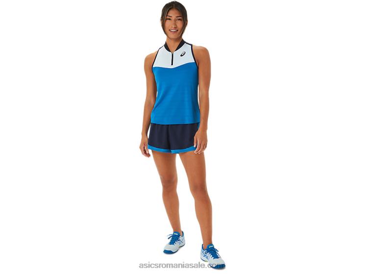 Asics miezul nopții/verde pericol meci scurt feminin ZF4642240