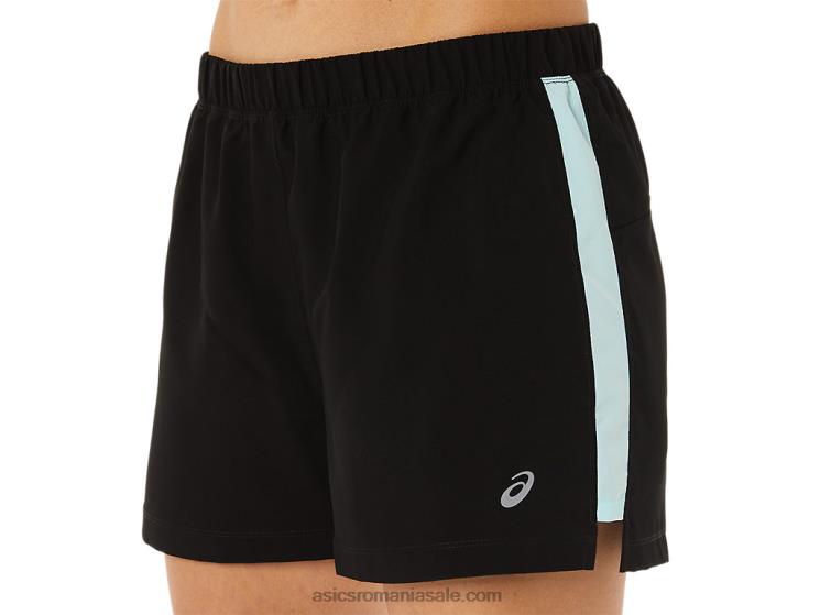 Asics negru de performanță/albastru clar gata de damă 3 în scurt ZF4642917