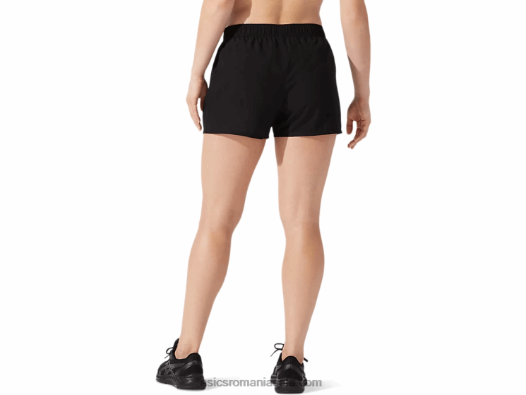 Asics negru de performanță argint pentru femei 4in scurt ZF4642779