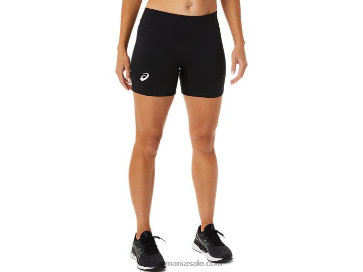 Asics negru de performanță circuit pentru femei 5in scurt de compresie ZF4642358