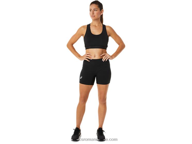 Asics negru de performanță circuit pentru femei 5in scurt de compresie ZF4642358