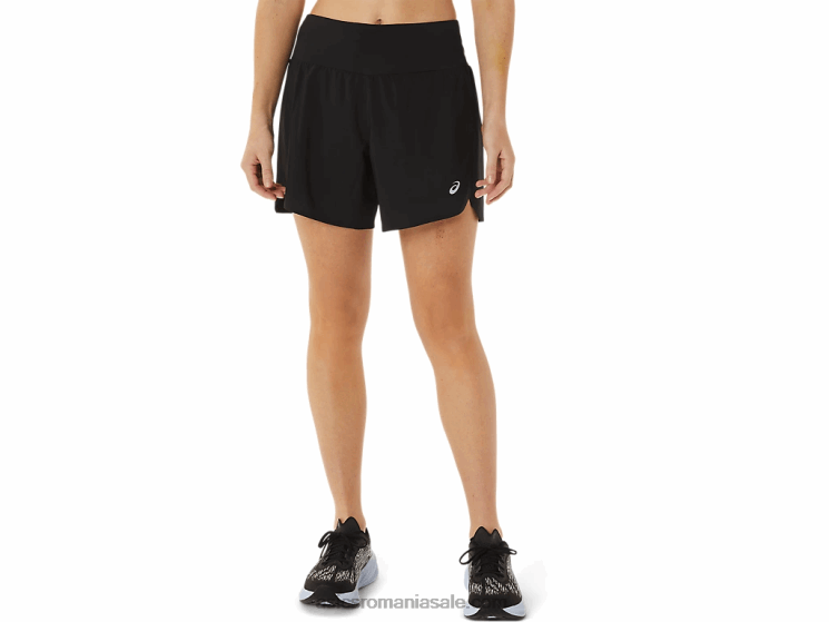 Asics negru de performanță drum feminin 2-n-1 5.5in scurt ZF4643002