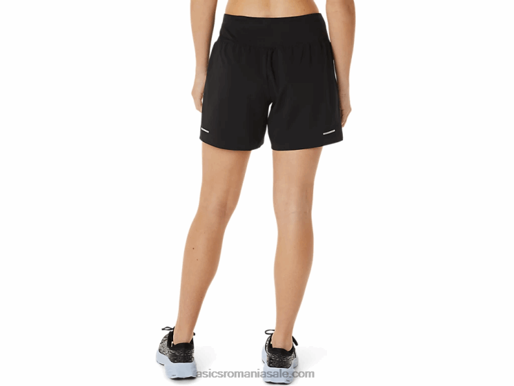Asics negru de performanță drum feminin 2-n-1 5.5in scurt ZF4643002