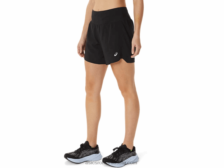 Asics negru de performanță drum feminin 2-n-1 5.5in scurt ZF4643002
