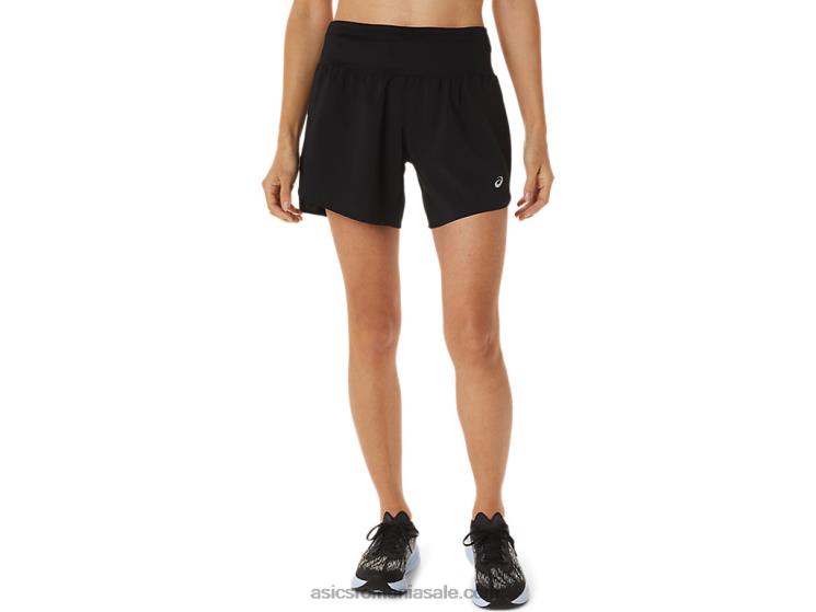 Asics negru de performanță drumul femeilor 5,5 pe scurt ZF4642986