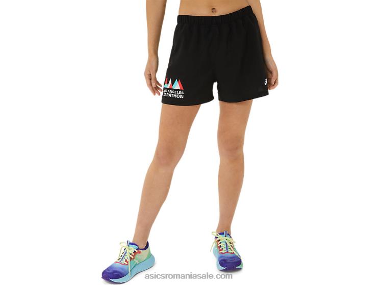 Asics negru de performanță gata de damă 3in scurt lam ZF4643306
