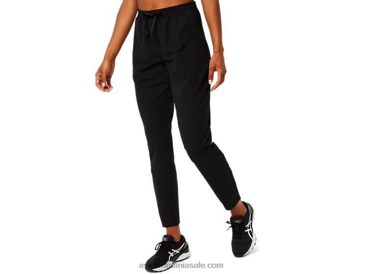 Asics negru de performanță pantalon conic țesut de damă ZF4643769