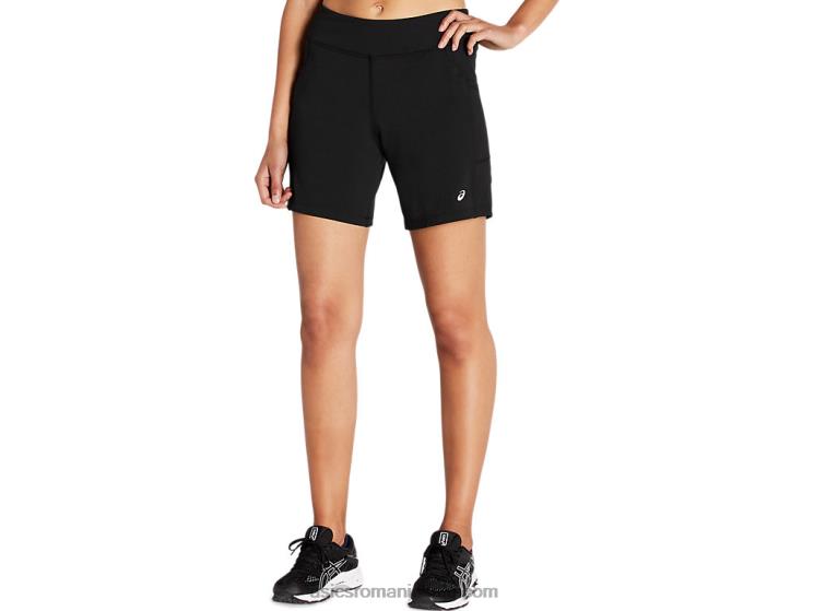 Asics negru de performanță pantalon scurt tricot de 7 inci pentru femei ZF4644161