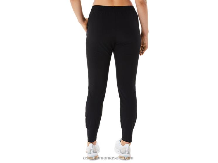 Asics negru de performanță pantaloni țesuți stretch pentru antrenament pentru femei ZF4642217