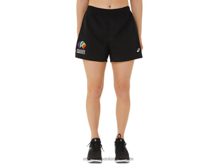 Asics negru de performanță set gata pentru femei 3in scurt care ZF4643219