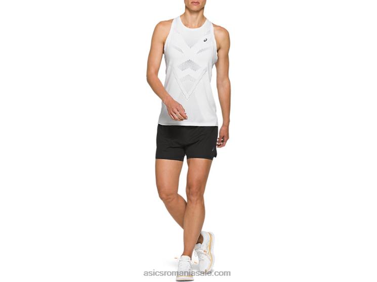 Asics negru de performanță ventilație pentru femei 2-n-1 3.5in scurt ZF4644134