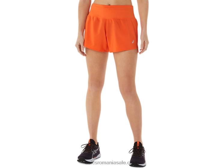 Asics portocaliu nova drumul femeilor 3,5 pe scurt ZF4643040
