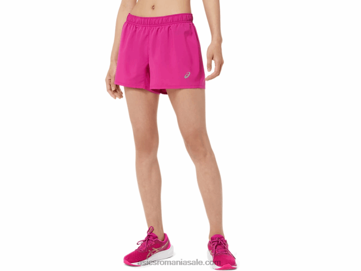 Asics roșu fucsia argint pentru femei 4in scurt ZF4643580