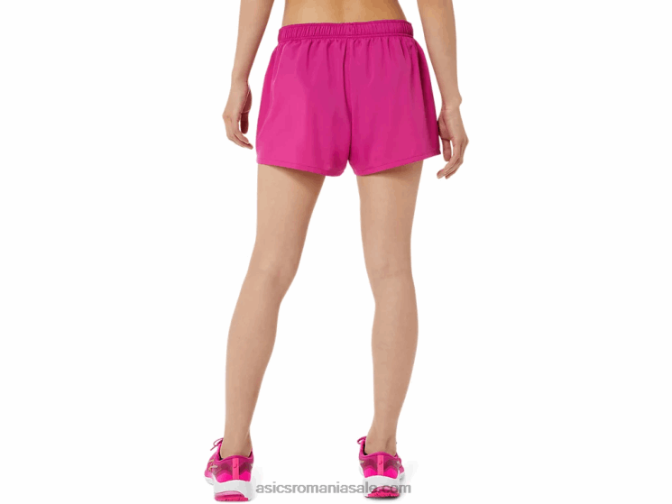 Asics roșu fucsia argint pentru femei 4in scurt ZF4643580