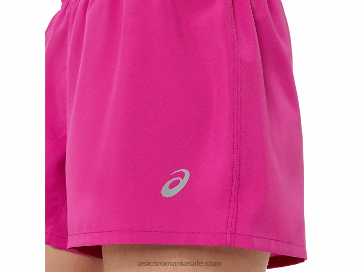 Asics roșu fucsia argint pentru femei 4in scurt ZF4643580
