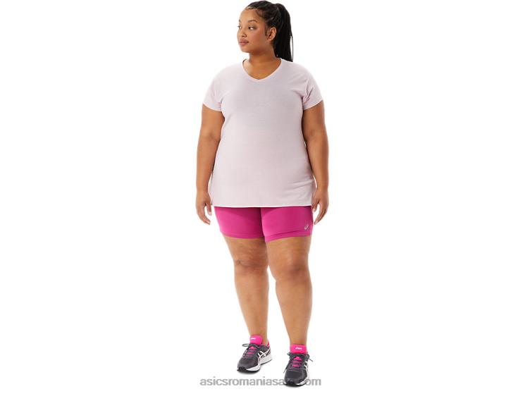 Asics roșu fucsia damă pr lyte 5in run short cu buzunare ZF4643291