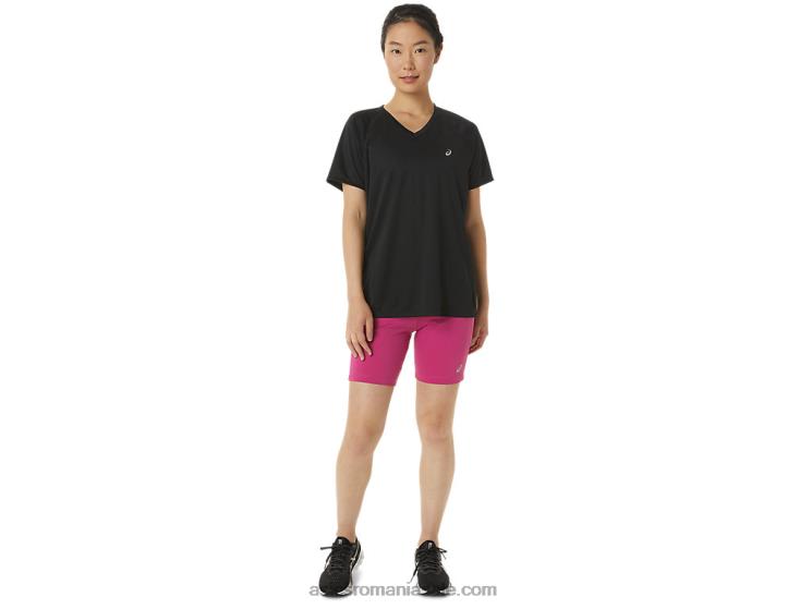 Asics roșu fucsia pantalon scurt tricot de 7 inci pentru femei ZF4643376