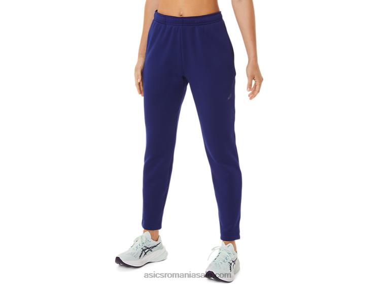 Asics se scufundă albastru pantalon de damă din tricot periat ZF4642936