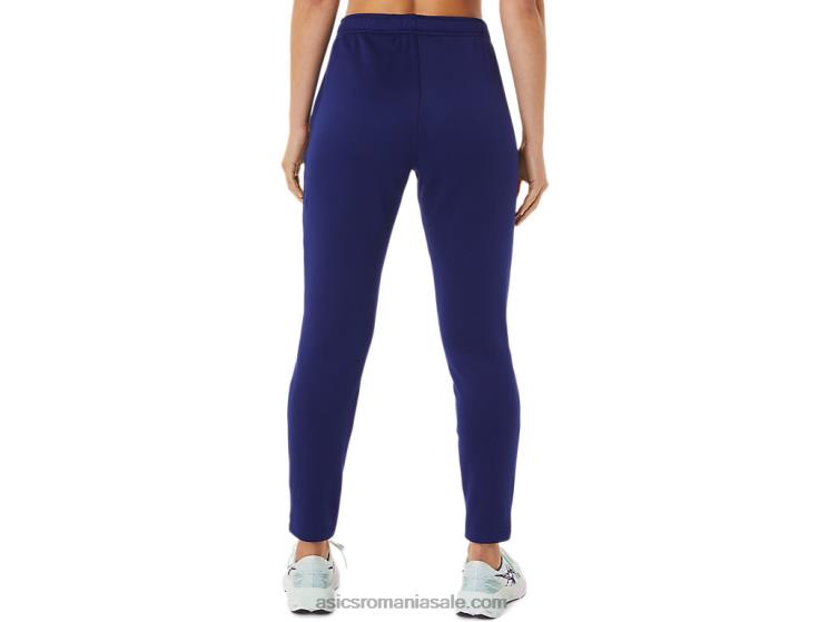 Asics se scufundă albastru pantalon de damă din tricot periat ZF4642936