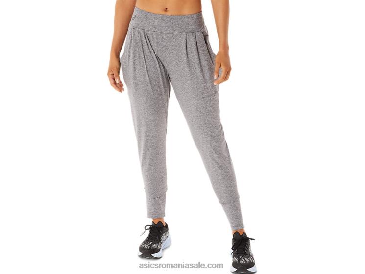 Asics umbra de fum heather pantalon de damă din tricot elastic elastic ZF4642903