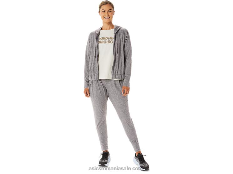 Asics umbra de fum heather pantalon de damă din tricot elastic elastic ZF4642903