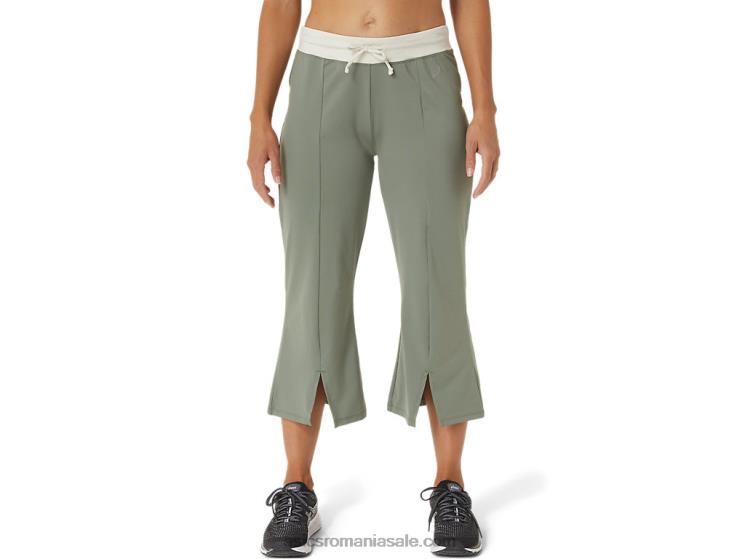 Asics verde lichen/mesteacăn w pantaloni evazați reutilizați ZF4642740