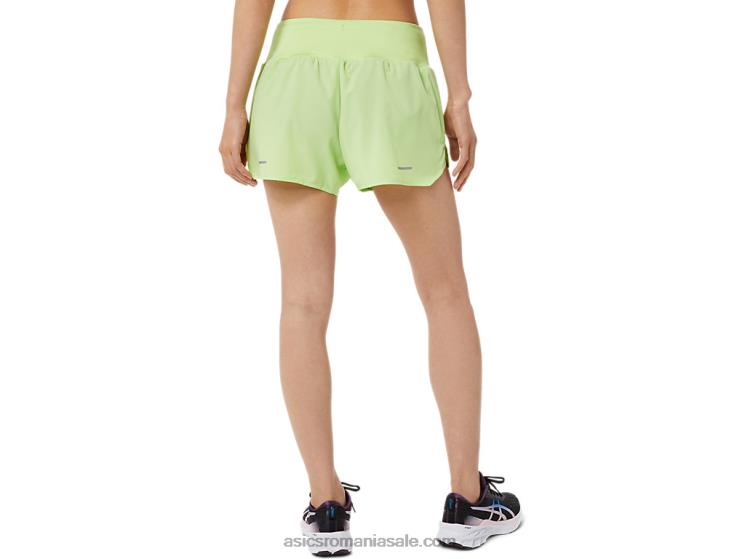 Asics verde lime drumul femeilor 3,5 pe scurt ZF4643462