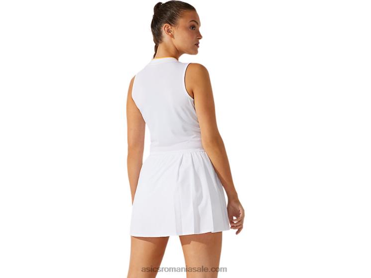 Asics alb strălucitor/alb strălucitor rochie chibrită de damă ZF4644067