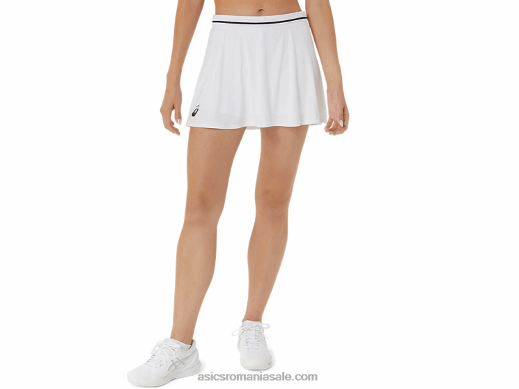 Asics alb strălucitor fusta de meci pentru femei ZF4642508