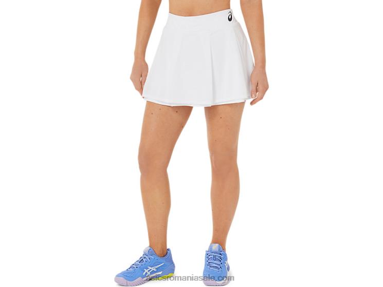 Asics alb strălucitor fusta de meci pentru femei ZF4643523