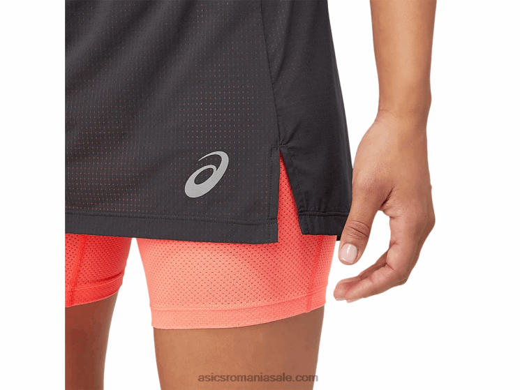 Asics gri grafit/coral aprins fusta fujitrail pentru femei ZF4643845