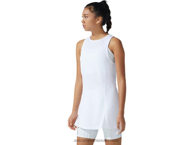 Asics imprimeu alb/gri glaciar rochie nouă strong 92 pentru femei ZF4643821
